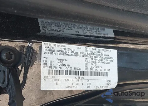 2014 Ford Focus Se z USA, uszkodzony, nr VIN 1FADP3K2XEL285282